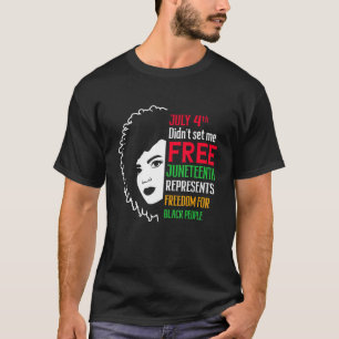 Juneteenth Is My Independence Day Black History 4t T-Shirt