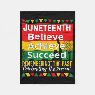Juneteenth Is My Independence Day Black Pride Free Fleece Blanket