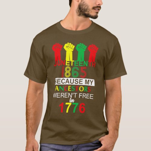 Juneteenth Is My Independence Day Black Pride Free T_Shirt