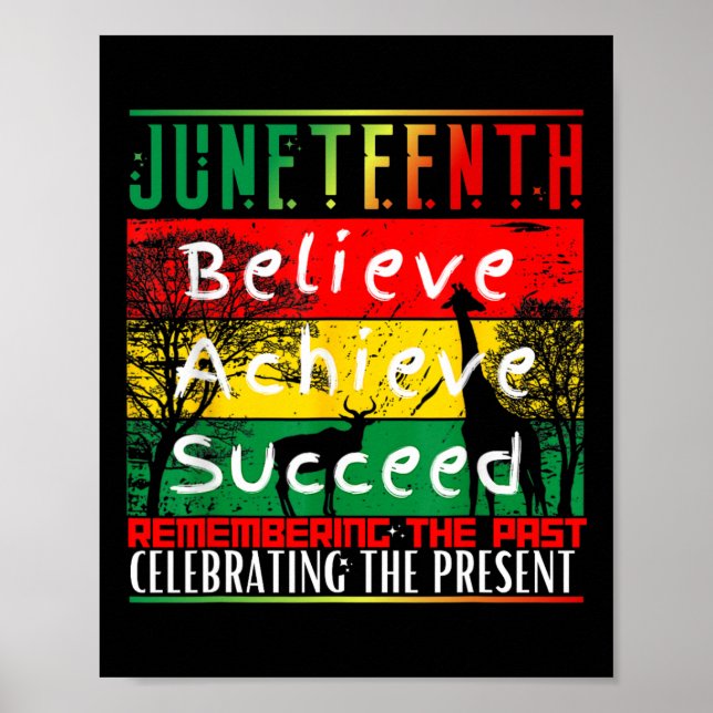 Juneteenth Is My Independence Day Black Pride Mela Poster (Front)