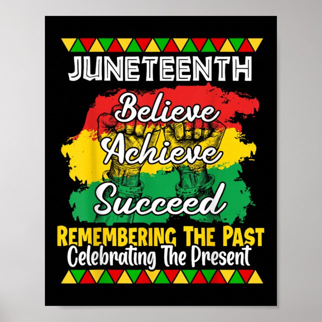 Juneteenth Is My Independence Day Black Pride  Poster (Front)