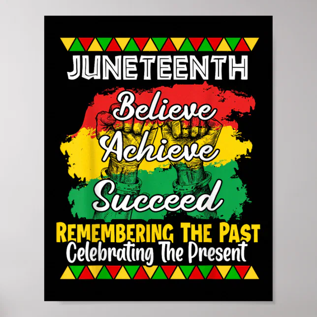 Juneteenth Is My Independence Day Black Pride Poster | Zazzle