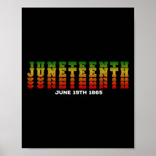 Juneteenth Is My Independence Day Free Ish Black M Poster