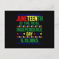 Juneteenth is the Real Independence Day 1865 Postcard