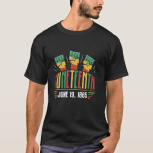 Juneteenth June 19 1865 Africa Black American Us U T-Shirt