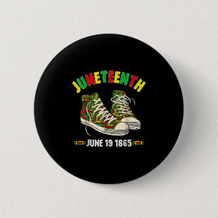 Juneteenth June 19 1865 Black African-american Ind Button