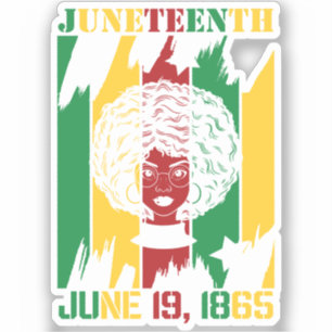 Juneteenth June 19, 1865 Black History Sticker