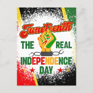 Juneteenth June 19 1865 black queens melanin kings Postcard