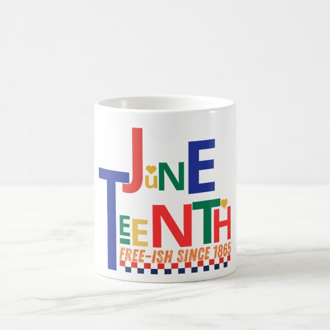 Juneteenth June 19, 1865 - Historical Commemoratio Coffee Mug (Center)