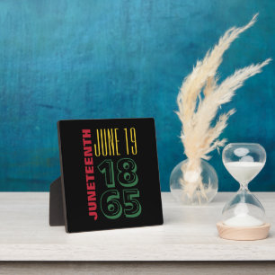 Juneteenth June 19 1865 Typography Black History Plaque