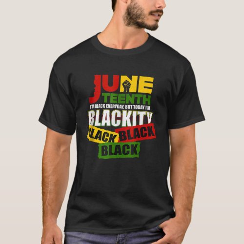 Juneteenth June 19th 1865 Ancestors African Americ T_Shirt