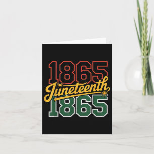 Juneteenth June 19th 1865 Black History Month Free Card