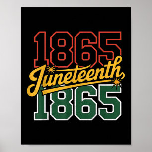 Juneteenth June 19th 1865 Black History Month Free Poster