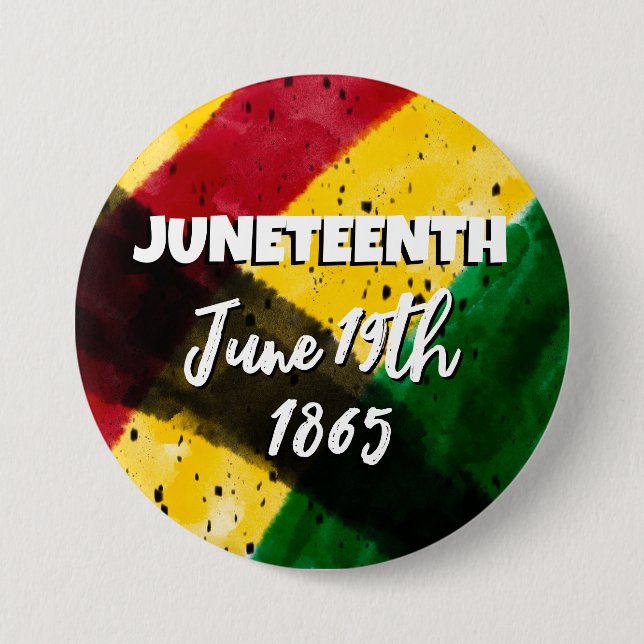 Juneteenth | June 19th  Button (Front)