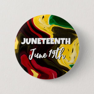 Juneteenth   June 19th Button