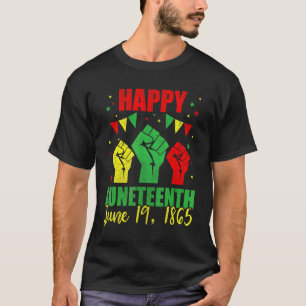 Juneteenth Kids Men Women Happy Juneteenth June 1 T-Shirt