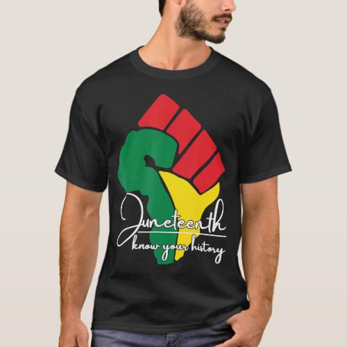 Juneteenth Know You History Juneteenth  Black His T_Shirt