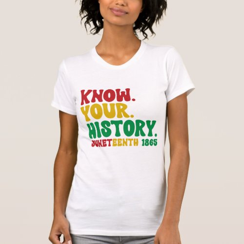 Juneteenth_Know your history T_Shirt