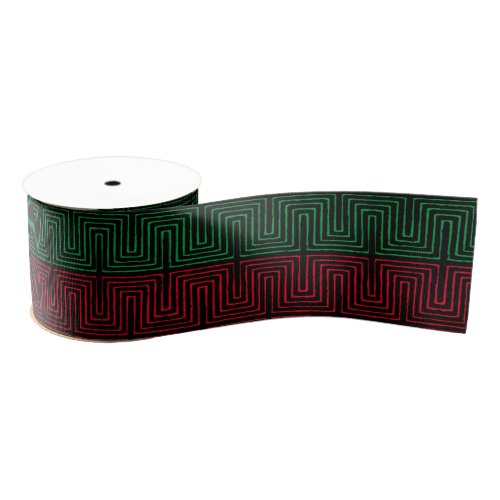 Juneteenth Kwanzaa Black Holiday Grosgrain Ribbon