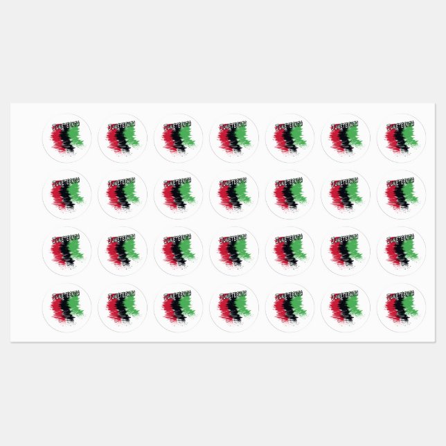 Juneteenth Labels (Sheet)