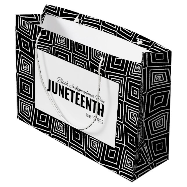 JUNETEENTH LARGE GIFT BAG (Back Angled)