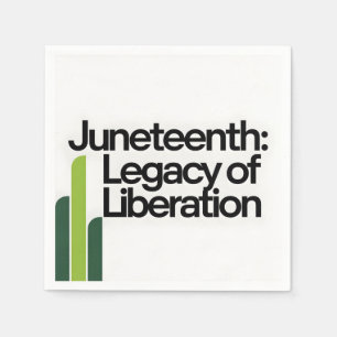 Juneteenth Legacy of Liberation Modern Graphic Napkins