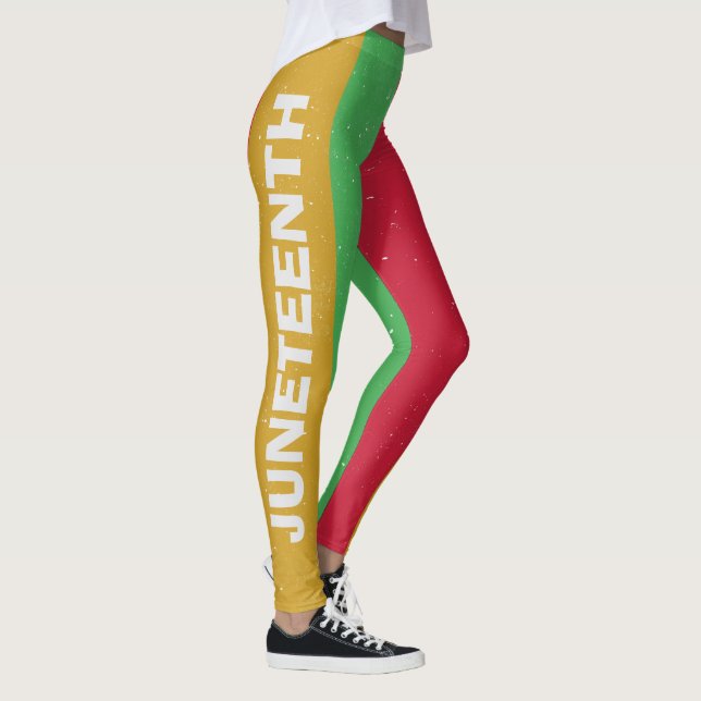 Juneteenth Leggings, Celebrate Freedom in Style Leggings (Right)