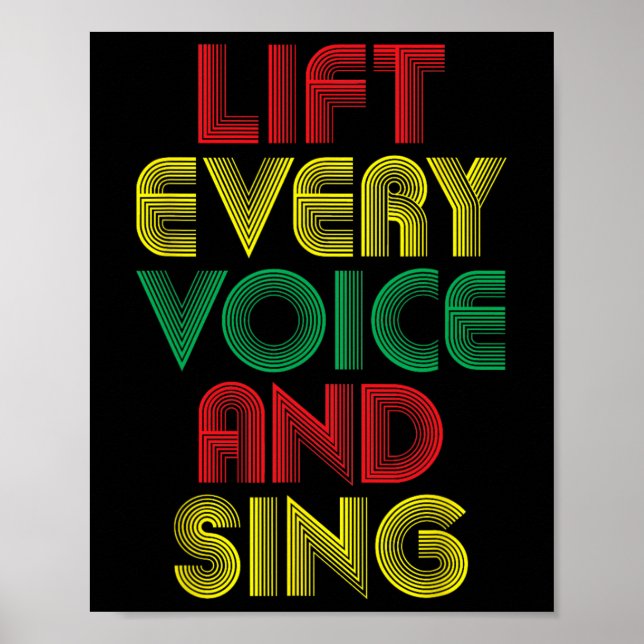 Juneteenth Lift Every Voice Sing Black History Mon Poster (Front)