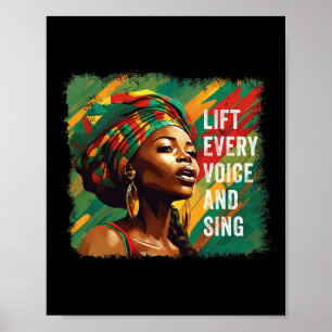 Juneteenth Lift Every Voice Sing Black History Mon Poster