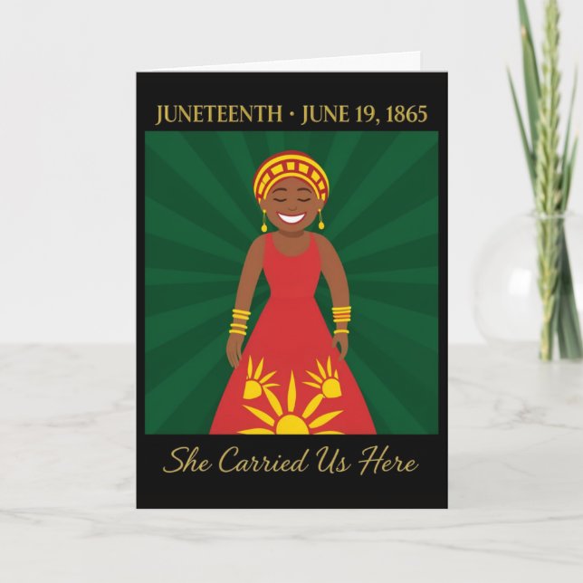 Juneteenth Matriarch Mother's Day Card (Front)