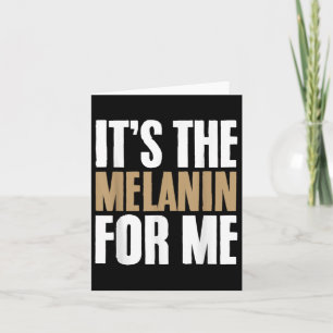 Juneteenth Melanated African Pride Black History M Card
