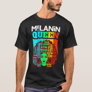 Juneteenth Melanin Afro African American Black Wom T-Shirt