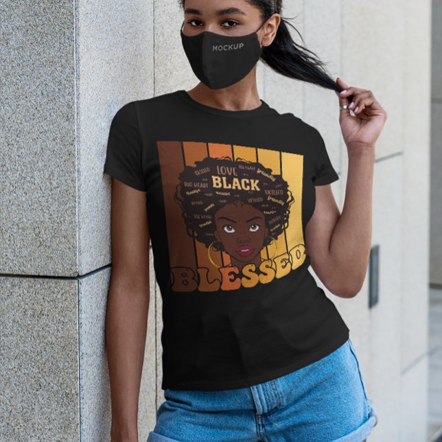 Juneteenth Melanin Black African American Girl T-Shirt (Creator Uploaded)