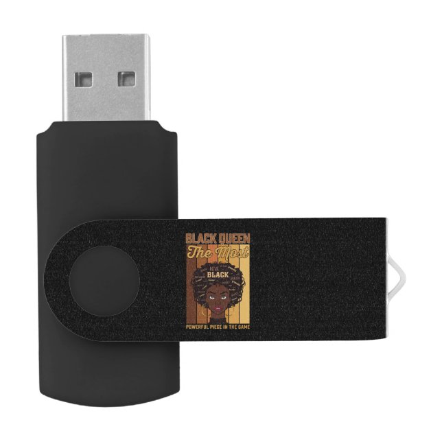 Juneteenth Melanin Black Girl The Most Powerful Flash Drive (Opened)