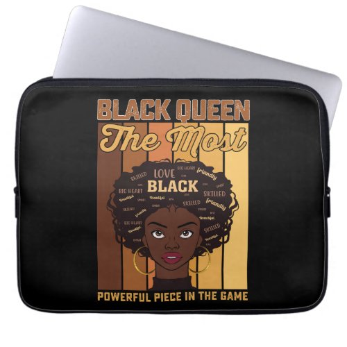 Juneteenth Melanin Black Girl The Most Powerful Laptop Sleeve