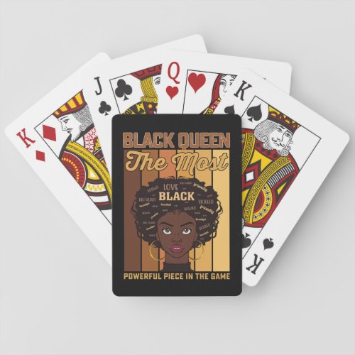 Juneteenth Melanin Black Girl The Most Powerful Playing Cards