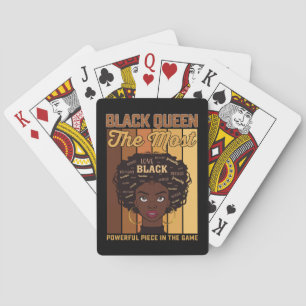 Juneteenth Melanin Black Girl The Most Powerful Poker Cards