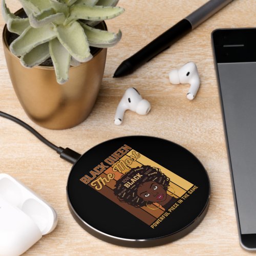 Juneteenth Melanin Black Girl The Most Powerful Wireless Charger