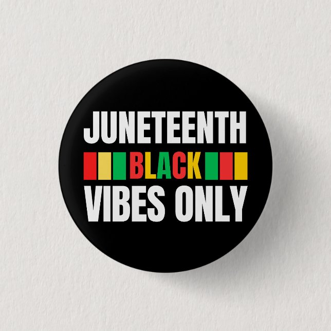 Juneteenth Melanin Men Women Kids Button (Front)