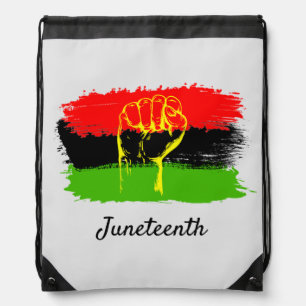 Juneteenth National Independence Day Drawstring Bag