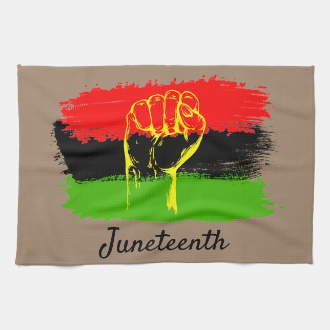 Juneteenth National Independence Day Kitchen Towel (Horizontal)