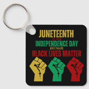 Juneteenth Pan-African Fist Keychain
