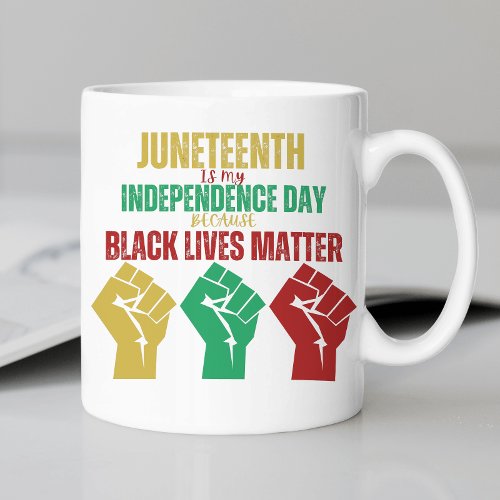 Juneteenth Pan_African Fist Mug