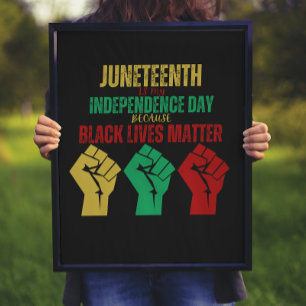 Juneteenth Pan-African Fist Poster