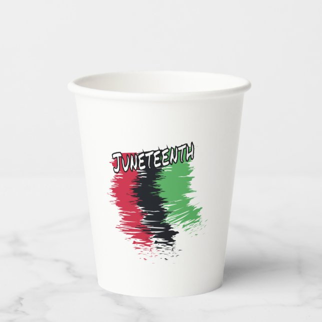 Juneteenth Paper Cups (Front)