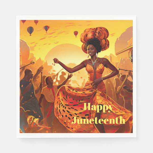 Juneteenth Paper Napkin (Front)