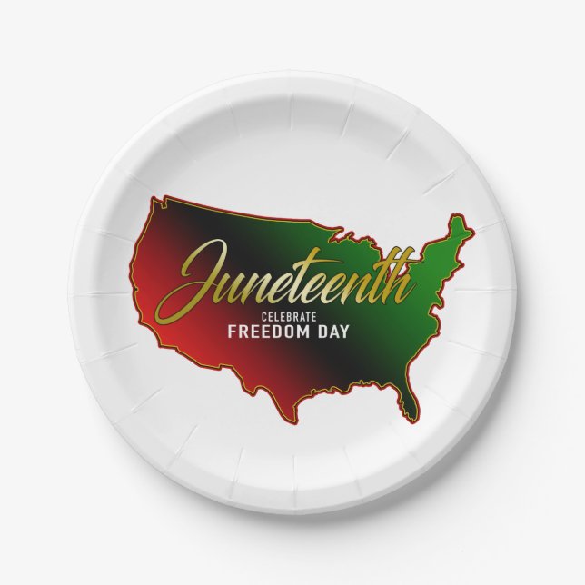 Juneteenth Paper Plates (Front)