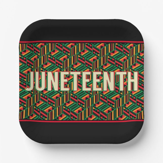 Juneteenth  paper plates (Front)