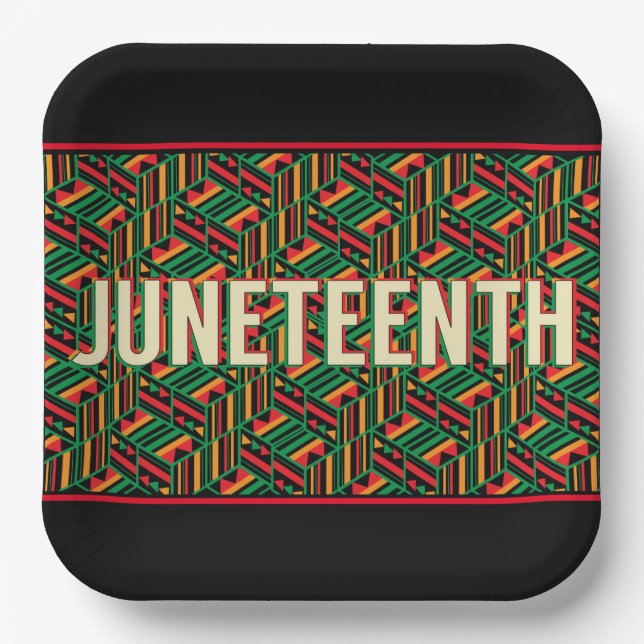 Juneteenth  paper plates (Front)