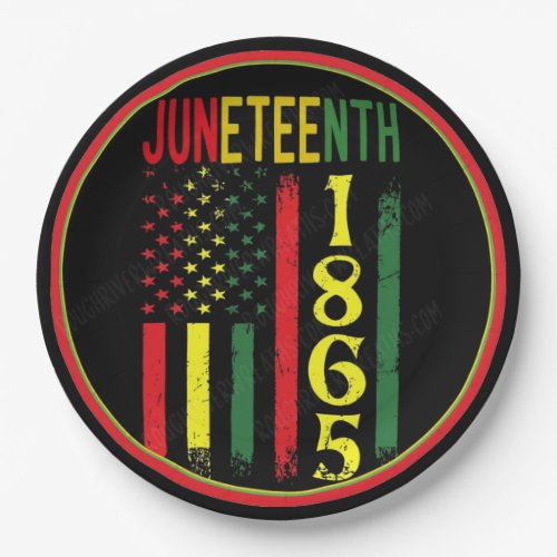 Juneteenth Paper Plates